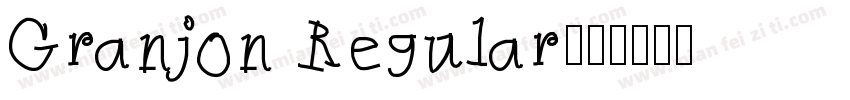 Granjon Regular字体转换